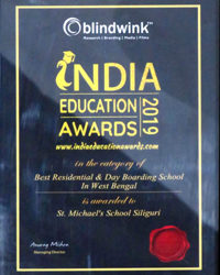 BEST In West Bengal -Best Residential & Day Boarding School By Blindwink Awards (2019)