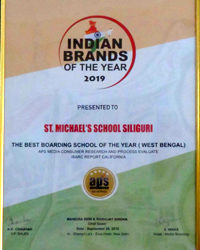 The Best Boarding School of the year (West Bengal) By Indian Brands Awards 2019.