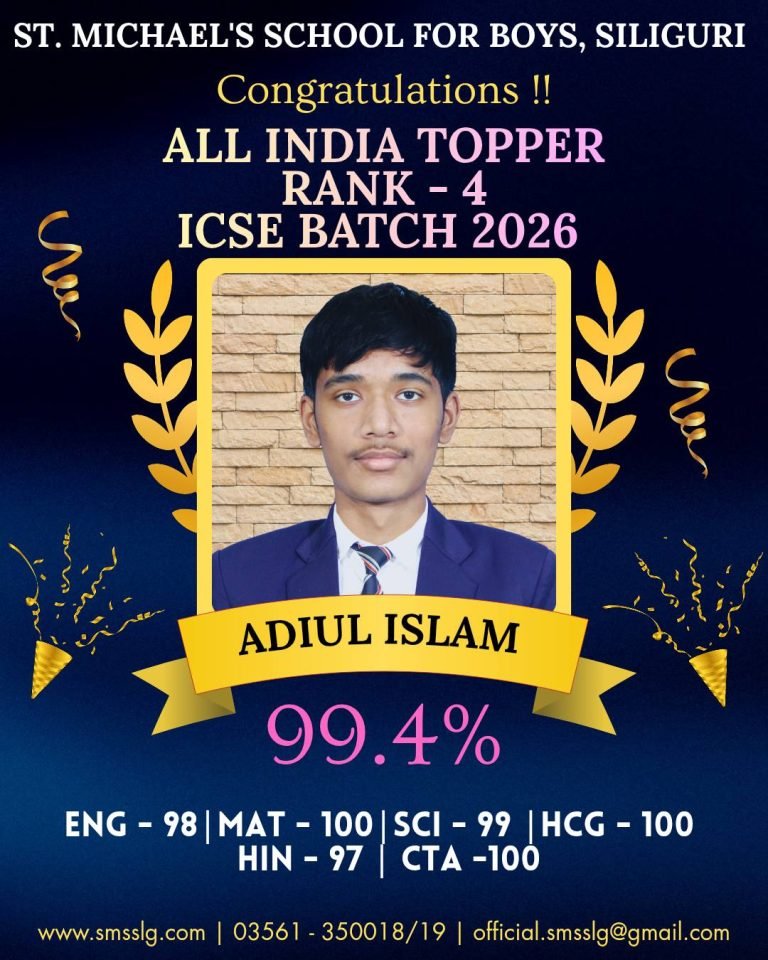 Master Adiul Islam - 99.4% - All India Rank 4